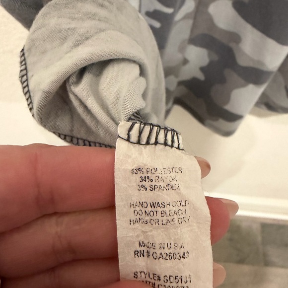 Camouflage V-Neck T-Shirt Dress - Picture 7 of 7